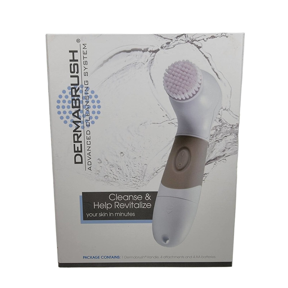 Dermabrush Advanced Cleansing System Scrub Cleanser, Gloves, Case (No Batteries)